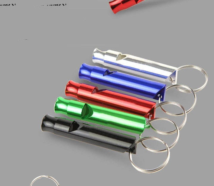 Outdoor Survival Whistle High Frequency Aluminum Keychain For Hiking Camping And Emergency Preparedness Three In One