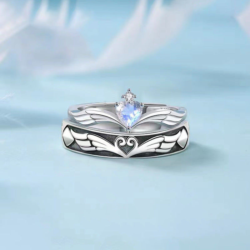 Couple Rings Adjustable Geometric For Women And Men Electroplated Matching Copper Promise Rings Size Adjustable