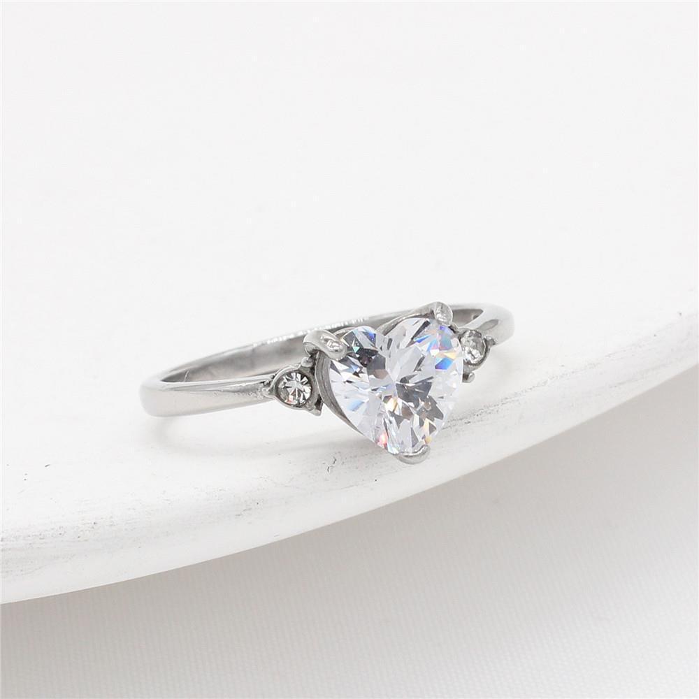Jewelry Fashion Simple European And American Ladies Wedding Diamond Ring