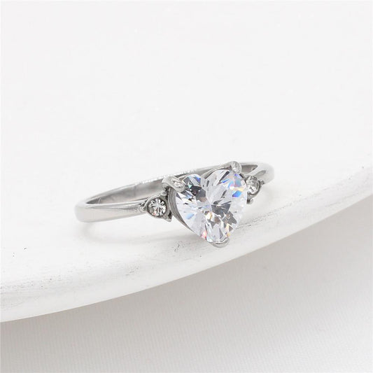 Jewelry Fashion Simple European And American Ladies Wedding Diamond Ring